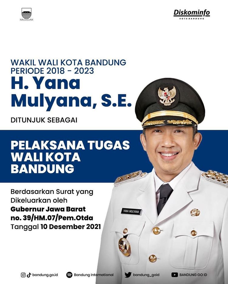 Plt. Wali Kota Bandung Periode 2021 - 2023