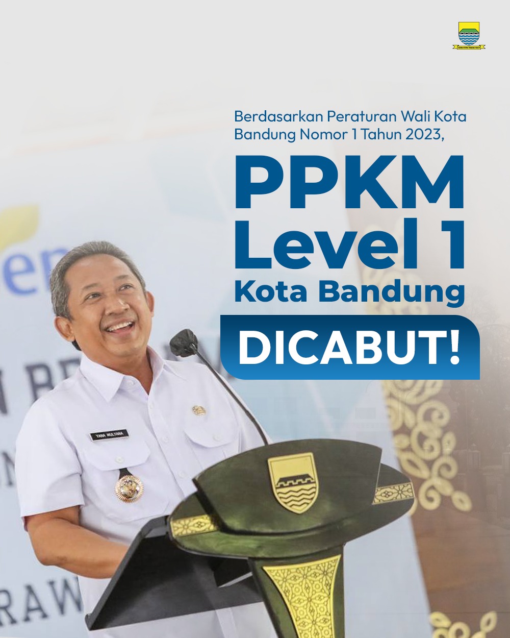 PPKM Level 1 Dicabut