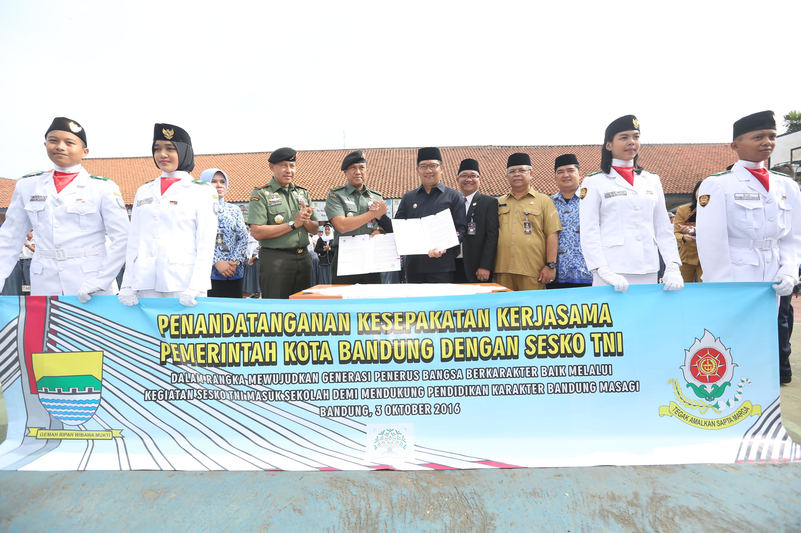 Sesko TNI Dukung Pendidikan Karakter Bandung Masagi